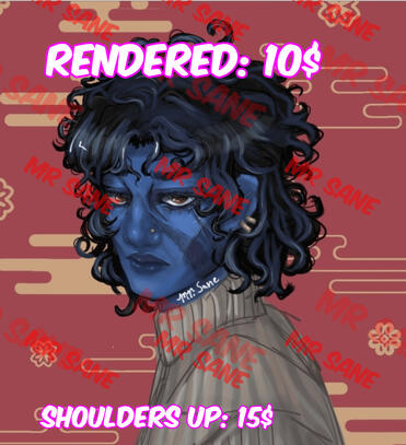 Rendered: Shoulders up